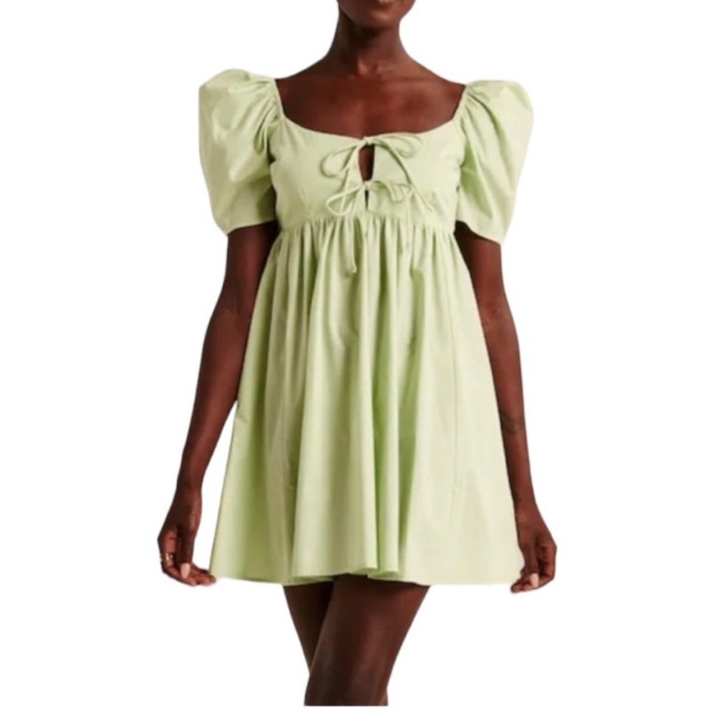 Abercrombie Tie Front Babydoll Dress